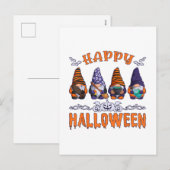 Halloween Kabouters Feestdagenkaart (Voorkant / Achterkant)