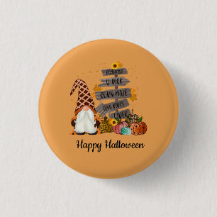 Halloween Kabouters, Herfst, Pompoenen, Halloween  Ronde Button 3,2 Cm