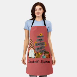 Halloween Kabouters, Herfst, Pompoenen Schort