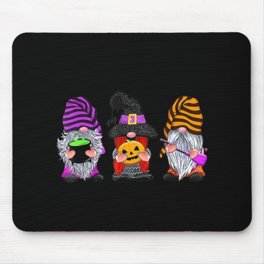 Halloween-kabouters Knuffel herfst pompoen herfst Muismat (Voorkant)