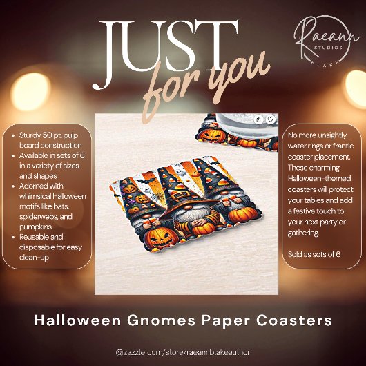 Halloween Kabouters Papieren Onderzetters