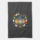 Halloween Kabouters Pompoen Magie Ontwerp Theedoek (Verticaal)