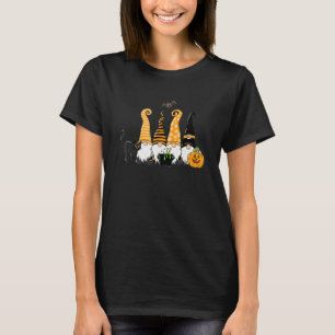 Halloween Kabouters Zwarte Kat Halloween Kabouter T-shirt