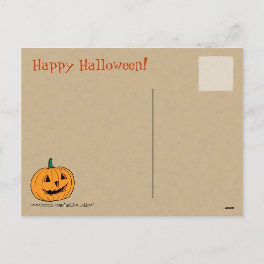  Halloween kalebassen, Hallows Briefkaart (Achterkant)