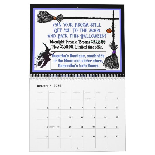 Halloween kalender 2025 (Jan 2026)