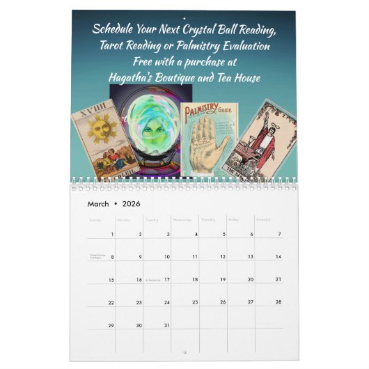 Halloween kalender 2025 (Mar 2026)