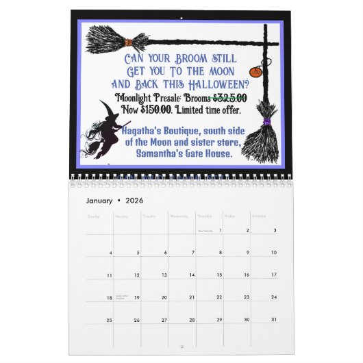 Halloween kalender 2025 (Jan 2026)