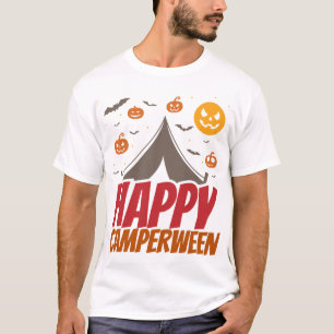 Halloween Kampeerauto Camping Buiten T-shirt