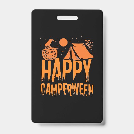 Halloween Kampeerder Natuur Badge (Voorzijde)