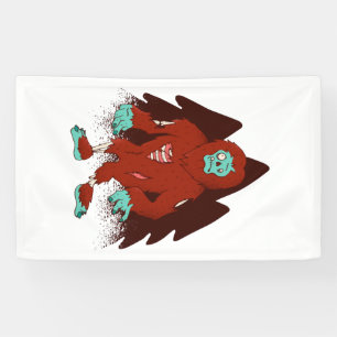 Halloween Kamperen Spandoek