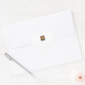 Halloween Kans Om Echt Creatief Heks Te Zijn Hart Sticker (Envelop)