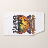 Halloween Kans Wees Echt Creatief Heks Boom Handdoek (Handdoek)