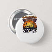 Halloween Kans Wees Echt Creatief Heks Boom Ronde Button 5,7 Cm (Voorkant /achterkant)