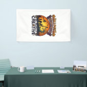Halloween Kans Wees Echt Creatief Heks Boom Spandoek (Beurs)