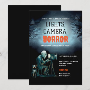 Halloween Kantoor Party Bedrijf Enge Film Ghoul Kaart
