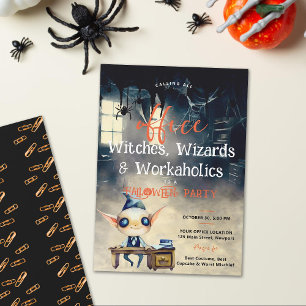 Halloween Kantoor Party Business Ghoul Funny Black Kaart