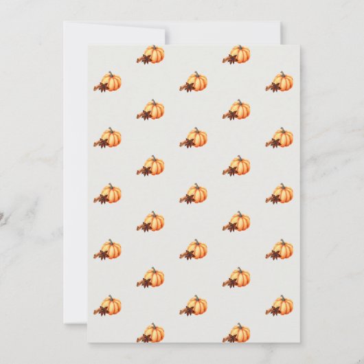 Halloween Kantoor Party Elegant Pompoen Spice Nice Kaart (Achterkant)