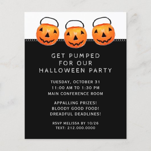 Halloween Kantoor Party Flyer (Voorkant)
