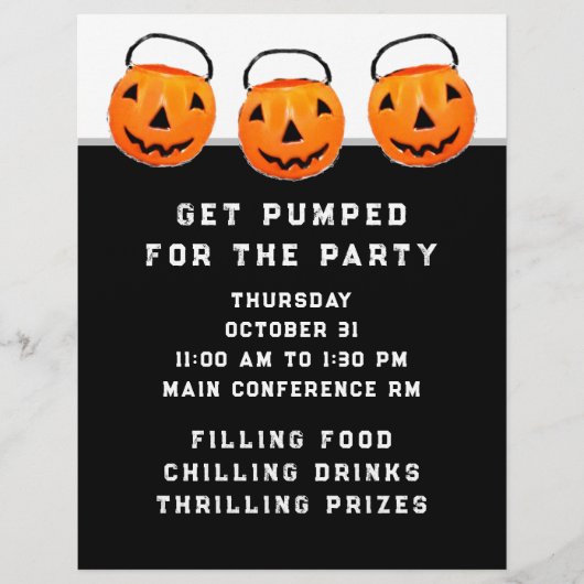 Halloween Kantoor Party Flyer (Voorkant)
