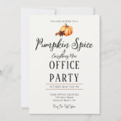 Halloween Kantoor Party Fun Team Pompoen Spice Nic Kaart (Voorkant)