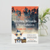 Halloween Kantoor Party Zakelijk Bedrijf Ghoul Kaart (Staand voorkant)