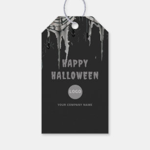 Halloween Kantoor Party Zakelijk Web Logo Cadeaulabel