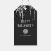 Halloween Kantoor Party Zakelijk Web Logo Cadeaulabel (Achterkant)
