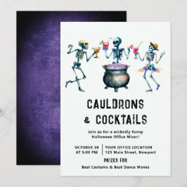 Halloween Kantoor Party Zakelijke Mixer Kaart