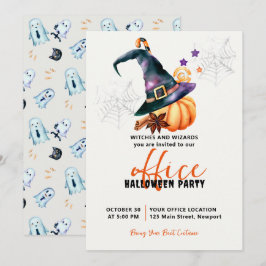 Halloween Kantoor Party Zakelijke Pompoen Kaart