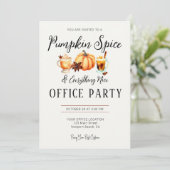 Halloween Kantoor Party Zakelijke Pompoen Spice Ni Kaart (Staand voorkant)