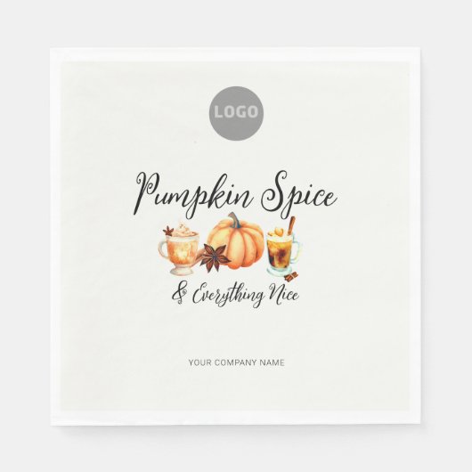 Halloween Kantoor Party Zakelijke Pompoen Spice Ni Servet (Voorkant)