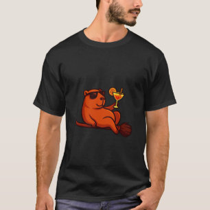 Halloween Kapibara Bezem Kostuum T-shirt