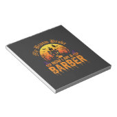 Halloween Kapper Heks Bezem Gebroken Spookhuis D Notitieblok (Schuin)