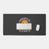 Halloween Kapper overdag Heks 's nachts Bureaumat (Keyboard & Muis)