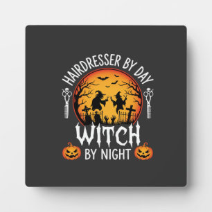 Halloween Kapper overdag Heks 's nachts Fotoplaat