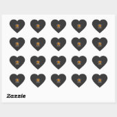 Halloween Kapper overdag Heks 's nachts Hart Sticker (Vel)