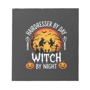 Halloween Kapper overdag Heks 's nachts Notitieblok