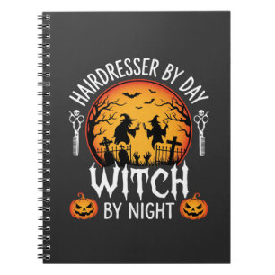 Halloween Kapper overdag Heks 's nachts Notitieboek