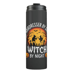 Halloween Kapper overdag Heks 's nachts Thermosbeker