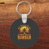 Halloween Kappersheks Bezem Gebroken Spookhuis D Sleutelhanger (Voorkant)