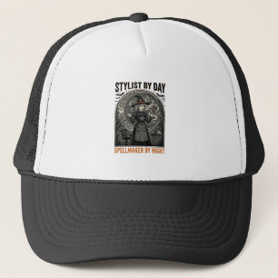 Halloween Kapsalon Heks Vintage Salon Magie De Trucker Pet