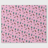 Halloween Karakter Patroon Gift Wrap 🦇🕸️ Cadeaupapier (Vlak)