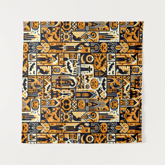 Halloween Karakters Achtergronden Wandkleed (Voorkant (horizontaal))