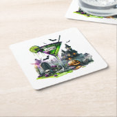 Halloween Kartonnen Onderzetters (Schuin)