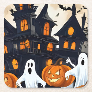 Halloween Kartonnen Onderzetters