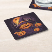 Halloween- Kartonnen Onderzetters (Schuin)