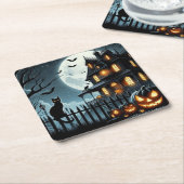 Halloween Kartonnen Onderzetters (Schuin)