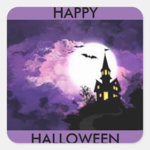 Halloween kasteel sticker