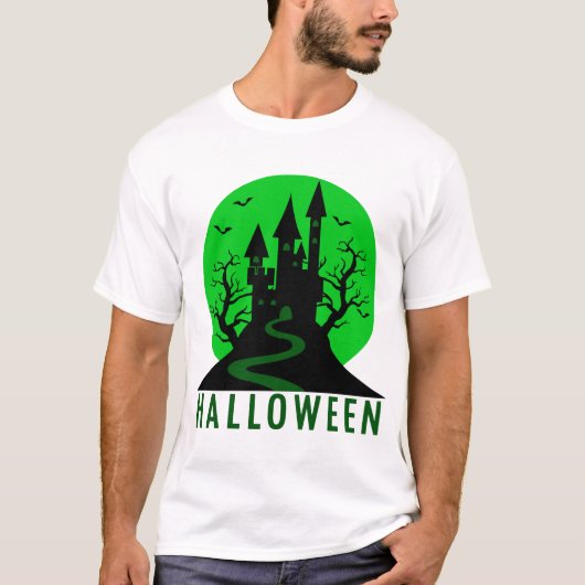 HALLOWEEN KASTEEL T-SHIRT (Voorkant)