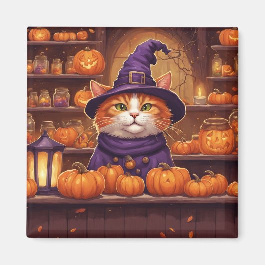 halloween kat #10 magneet (Voorkant)